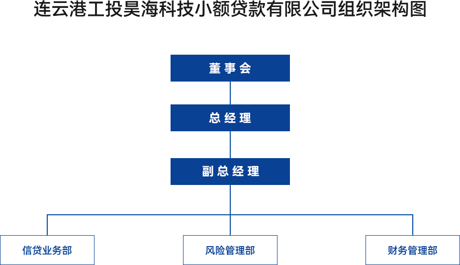金融板塊-連云港工投昊?？萍夹☆~貸款有限公司組織架構圖